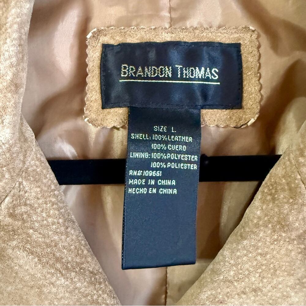 Vintage Brandon Thomas Tan Suede Blazer - Picture 5 of 15
